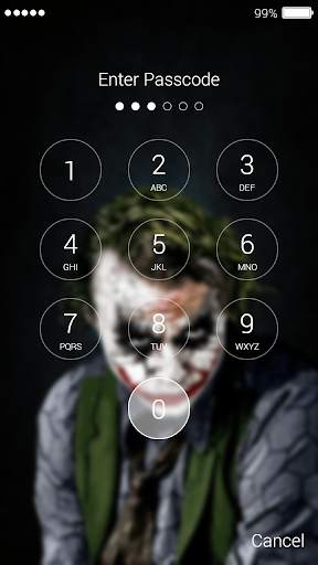 Card Joker Lock Screen ART screenshot 2