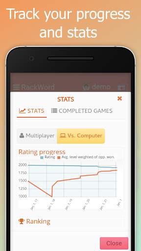 Rackword - Online word game скриншот 4