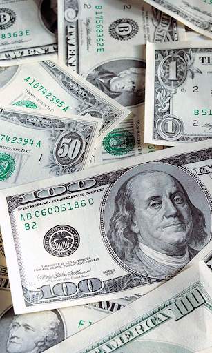 Falling Money 3D Live Wallpaper screenshot 1