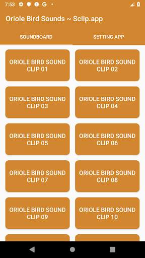 Oriole Bird Sound Collections ~ Sclip.app screenshot 1
