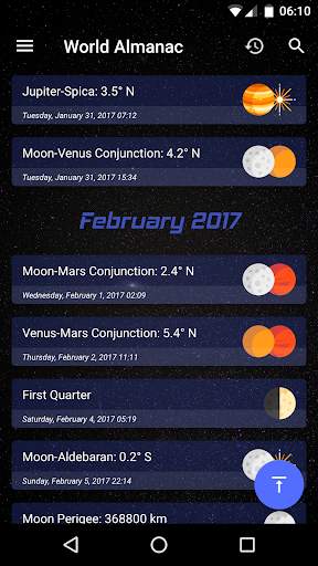 Sky Events screenshot 1