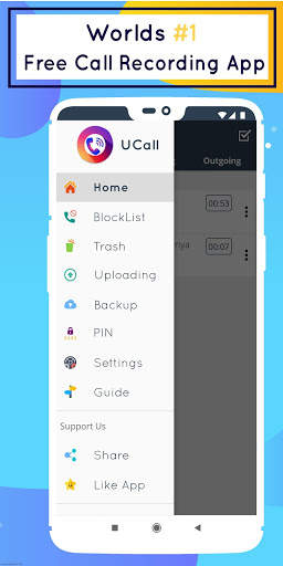 Call Recorder - Automatic Call Recorder - Ucall 1 تصوير الشاشة