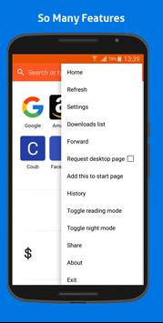 Rocket Fast Browser 4G screenshot 2