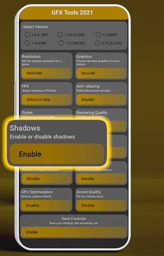 GFX Tool for PUBG - Game Launcher & Optimizer screenshot 2
