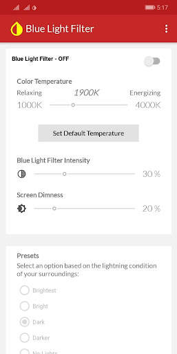 Blue Light Filter screenshot 3