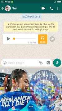 Tema keyboard Arema screenshot 3