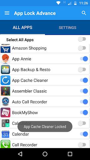 App Lock Advance - Fingerprint Support screenshot 1