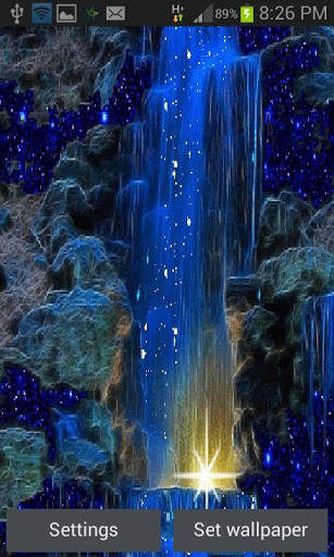 Magic Blue Fall LWP скриншот 1