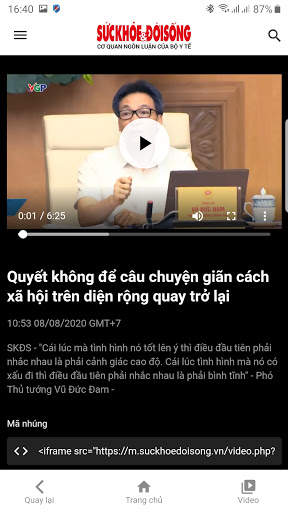 Sức khỏe và Đời sống screenshot 1