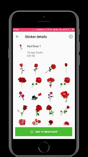 Rose Stickers for whatsapp - WAstickerapp screenshot 6