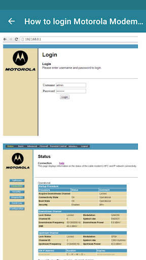 Motorola Modem Router Guide screenshot 6