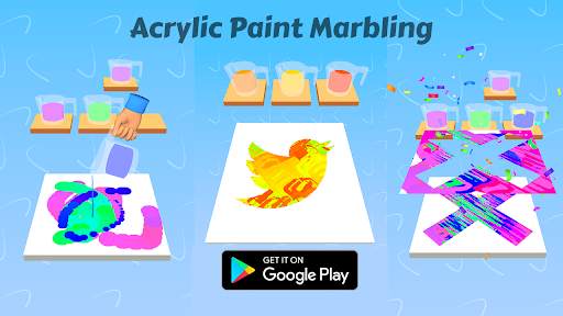 Acrylic Paint - Marble Painting Game screenshot 1