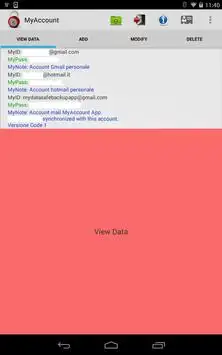 MyAccount screenshot 2