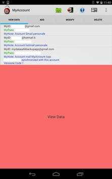MyAccount screenshot 2