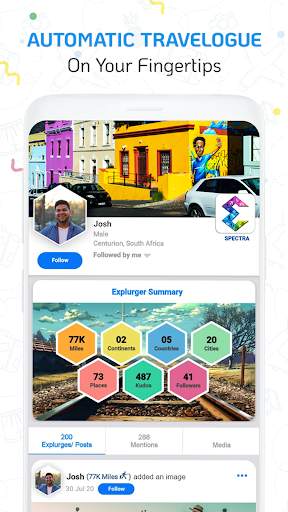 Explurger: Travel Social App 5 تصوير الشاشة