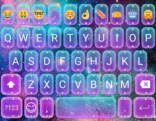 Galaxy Glitter Emoji Keyboard screenshot 5