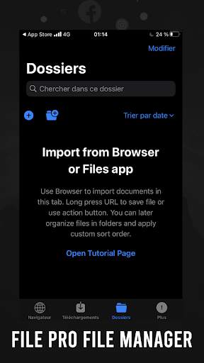 D-manager Downloads Browser screenshot 2