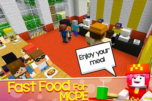 Fast Food Minecraft Restaurant screenshot 3