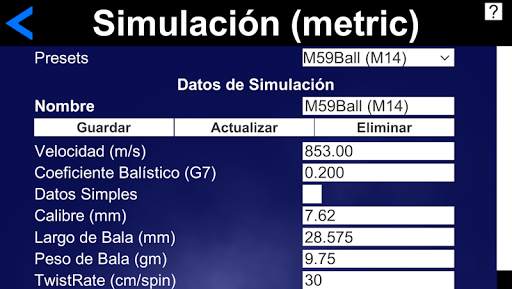 Simulador de Tiro a Larga Distancia screenshot 1