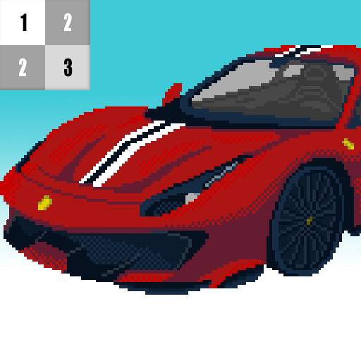 Car Color By Number: Pixel Art Car 1.8