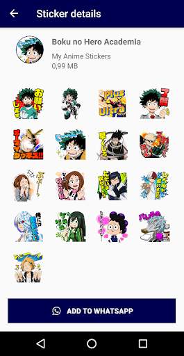 My Anime Stickers for WhatsApp screenshot 2