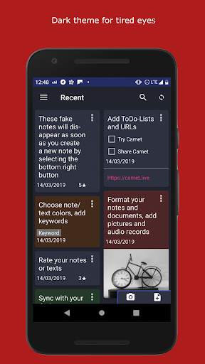 Carnet - Notes app 4 تصوير الشاشة