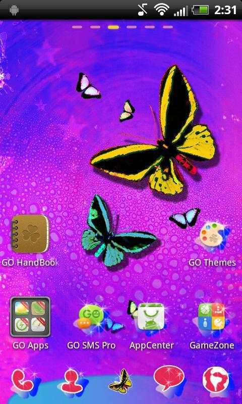 Butterfly GO Launcher Theme screenshot 4
