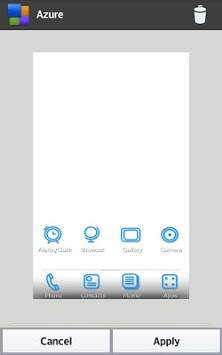Theme LG home launcher - Azure screenshot 3