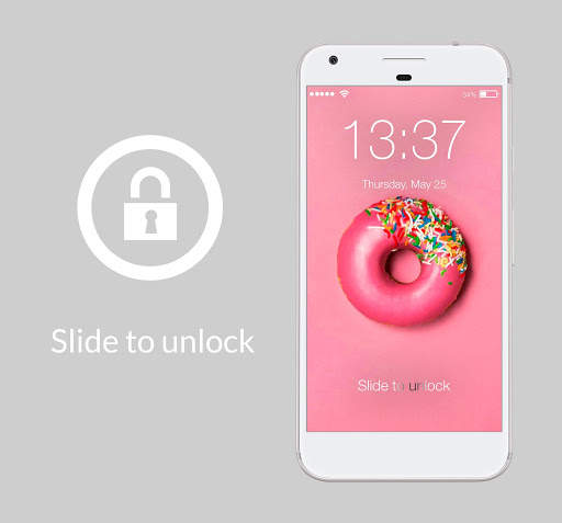 Pink Tasty Donuts Baking Lock Screen Password screenshot 1