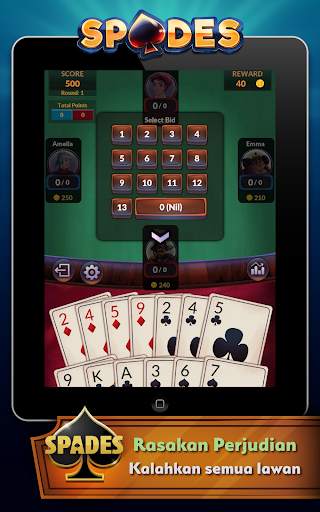 Spades - Game Kartu Offline Gratis screenshot 11