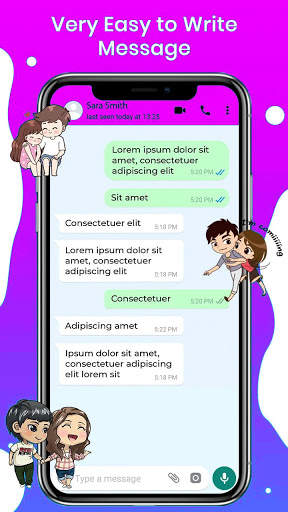 Switch messenger for messages text  Customize chat screenshot 1