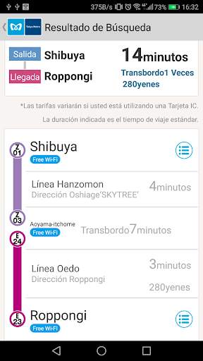 Navegador de Tokyo Metro para Turistas screenshot 2