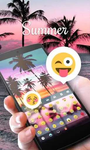 Summer GO Keyboard Theme screenshot 1