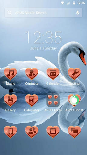 Swan-APUS Launcher theme screenshot 1