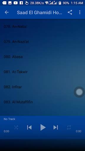 Saad El Ghamidi Holy Quran MP3 screenshot 9