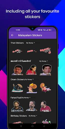 Malayalam Stickers screenshot 4