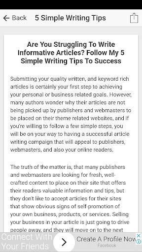 iWriter : How To Write & How To Become A Writer скриншот 3