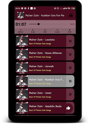 Maher Zain Song's Offline (Best Music) screenshot 3