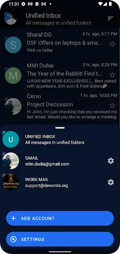Bird Mail -Email App 3 تصوير الشاشة