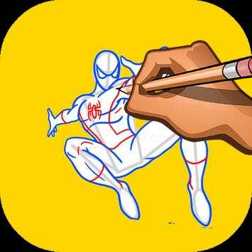 How to Draw Spider Hero screenshot 1