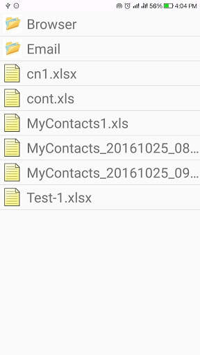 Import Export Contacts Pro 4 تصوير الشاشة