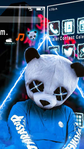 Neon, Panda, Boy Themes, Live Wallpaper screenshot 2