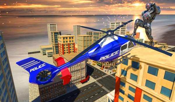 Police War Robot Superhero: Flying robot games screenshot 12