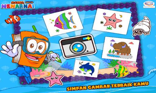 Marbel Mewarnai Hewan Laut screenshot 5
