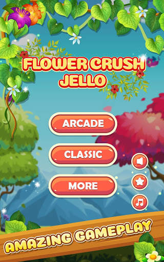 Flower Crush Jello – Match 3 Puzzle screenshot 1