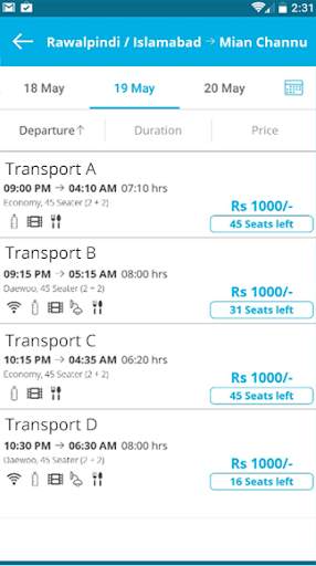 eSawari - Buy Bus Tickets Online screenshot 4