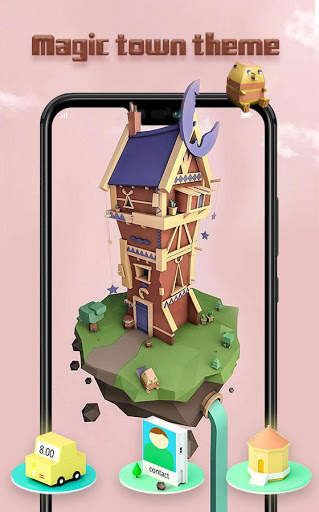 Magic town theme for galaxy m30  colorful wallpape screenshot 3