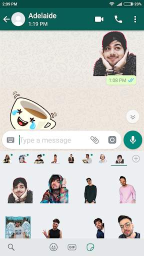 Free YouTubers stickers - WAStickerApps screenshot 8
