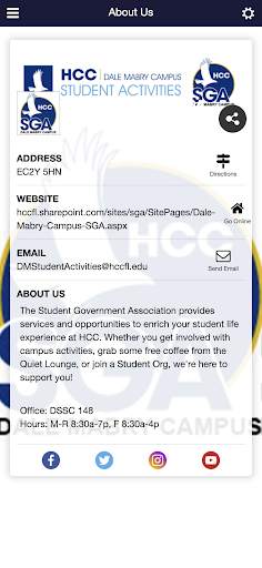 HCC Dale Mabry SGA screenshot 3