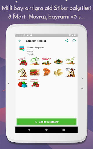 Azerbaijan Stickers screenshot 23